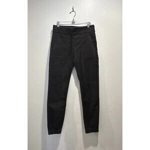 Bevy Flog Size 24 Jeans Tali Black Denim Pants Jogger Drawstring Pockets READ